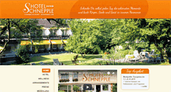 Desktop Screenshot of hotel-schnepple.de