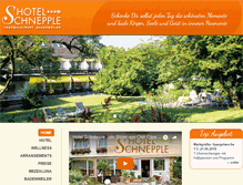 Tablet Screenshot of hotel-schnepple.de